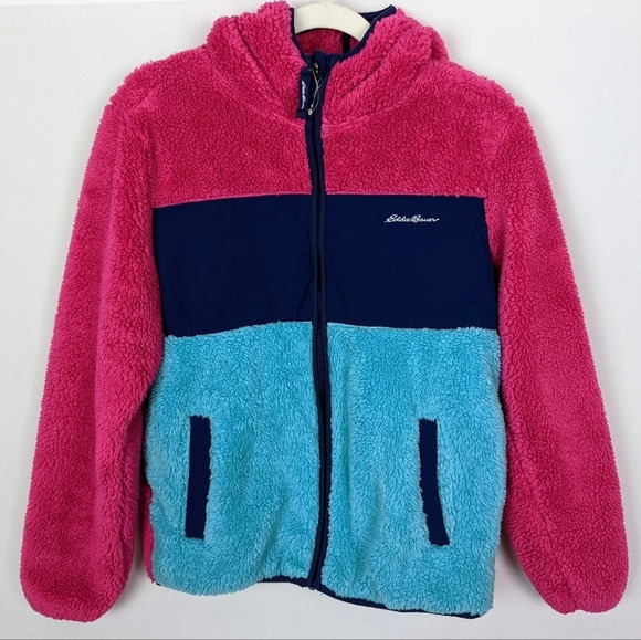 Eddie Bauer Girls sz.L 14/16 Fleece Hooded Jacket Goose Down Coat Lot Set Bundle - Picture 6 of 16